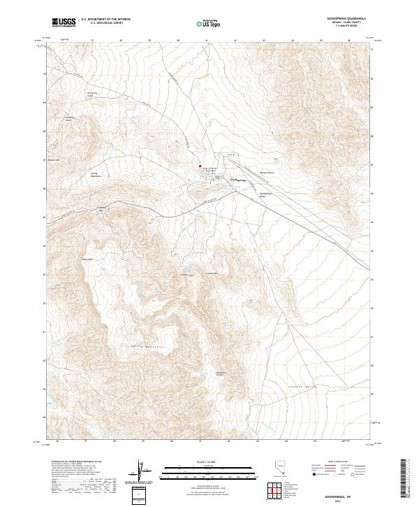 Goodsprings, NV — USGS 7.5-minute topo (2021)