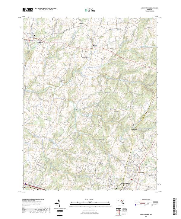 Libertytown, MD — USGS 7.5-minute topo (2023)