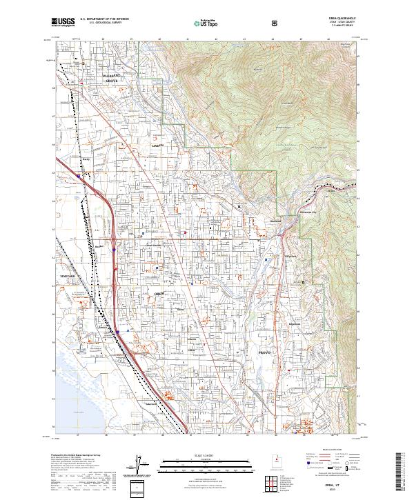 Orem, UT — USGS 7.5-minute topo (2023)