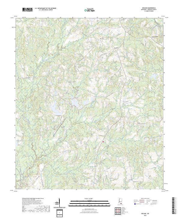 Necaise, MS — USGS 7.5-minute topo (2024)