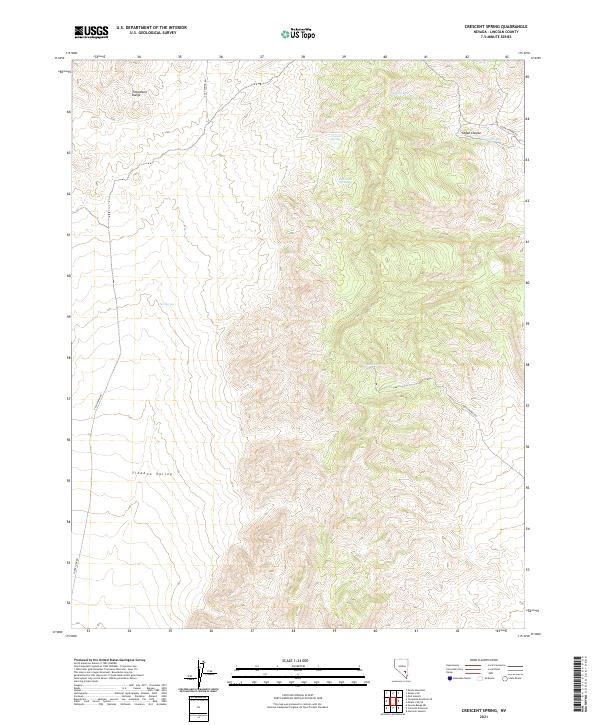 Crescent Spring, NV — USGS 7.5-minute topo (2021)