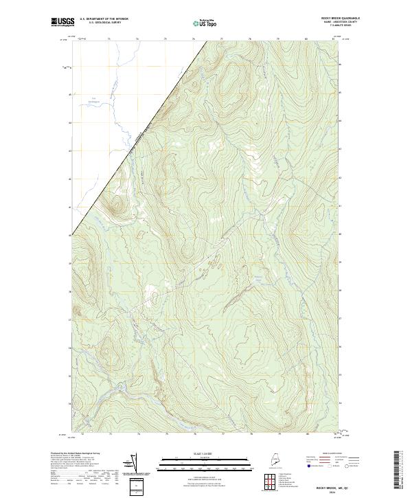 Rocky Brook, ME-QC — USGS 7.5-minute topo (2024)