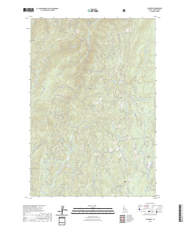 Florence, ID — USGS 7.5-minute topo (2024)