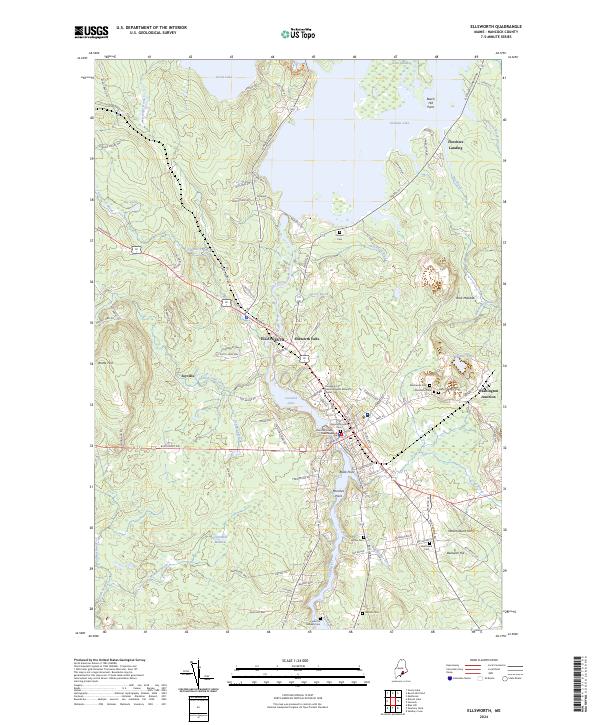 Ellsworth, ME — USGS 7.5-minute topo (2024)