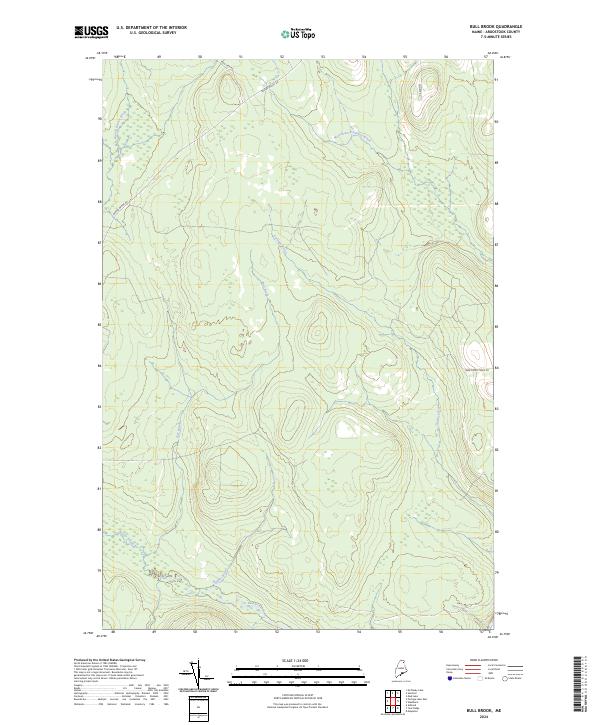 Bull Brook, ME — USGS 7.5-minute topo (2024)