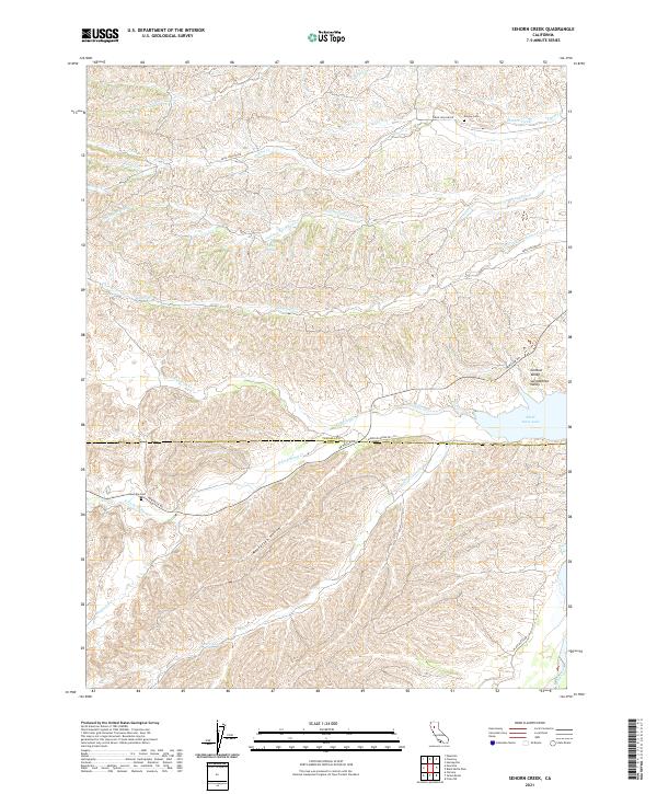 Sehorn Creek, CA — USGS 7.5-minute topo (2021)