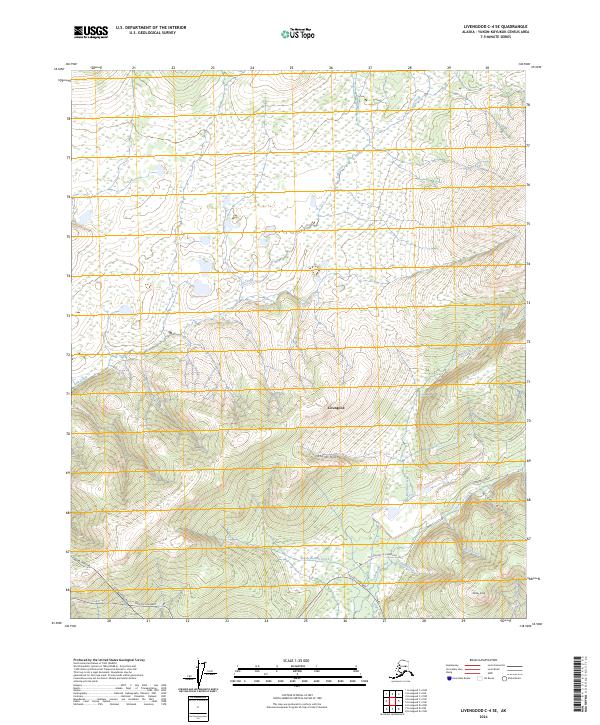 Livengood C-4 SE, AK — USGS 7.5-minute topo (2024)