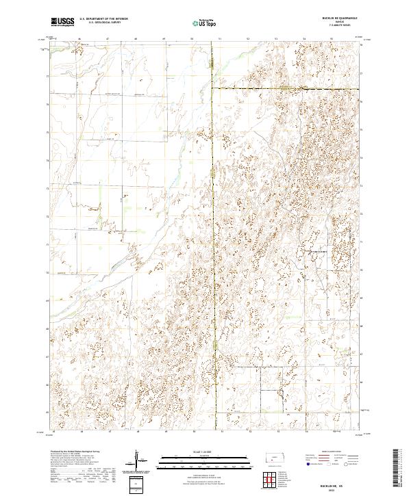 Bucklin NE, KS — USGS 7.5-minute topo (2022)