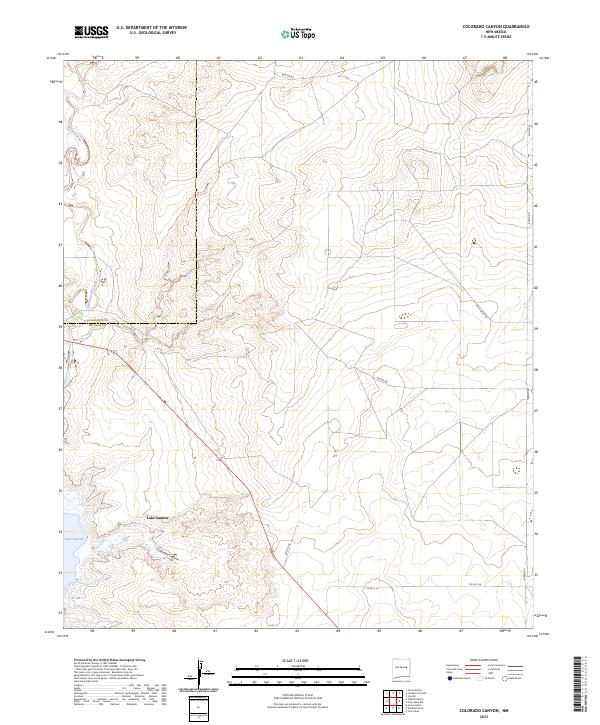 Colorado Canyon, NM — USGS 7.5-minute topo (2023)