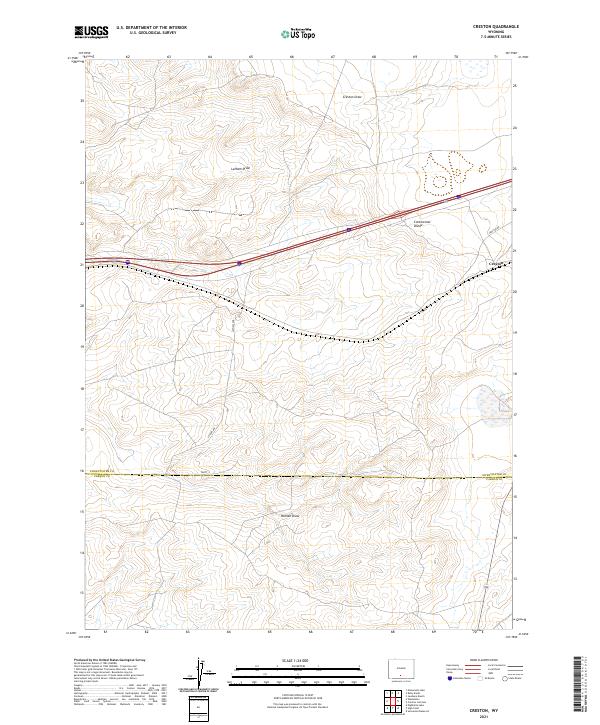 Creston, WY — USGS 7.5-minute topo (2021)