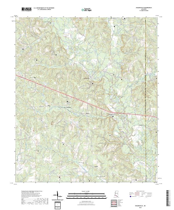 Holmesville, MS — USGS 7.5-minute topo (2024)