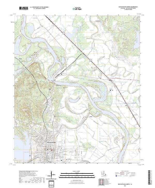 Natchitoches North, LA — USGS 7.5-minute topo (2024)