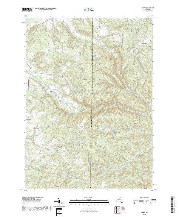Ivory, NY — USGS 7.5-minute topo (2023)