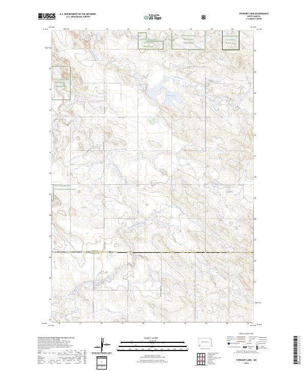 Stewart Lake, ND — USGS 7.5-minute topo (2024)