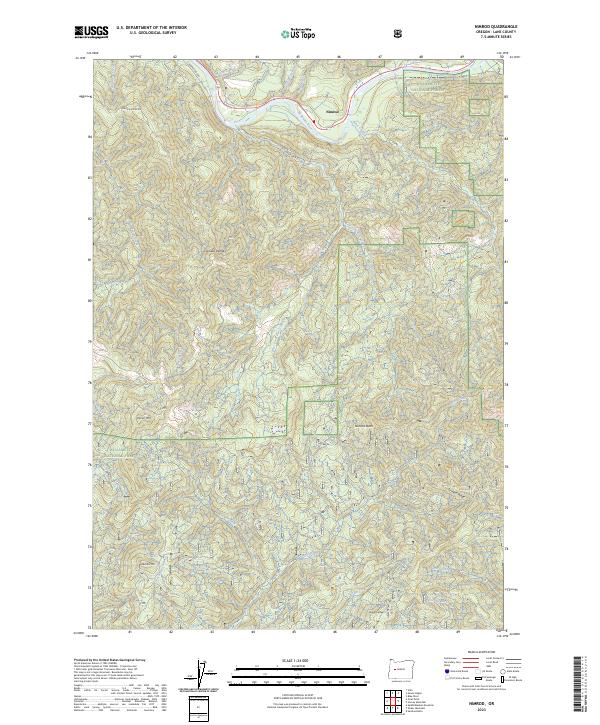 Nimrod, OR — USGS 7.5-minute topo (2023)