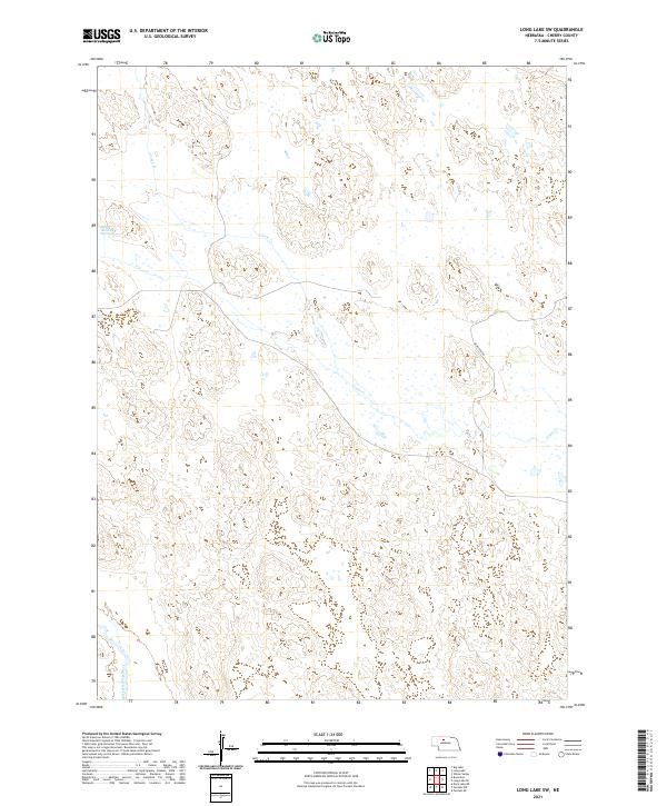 Long Lake SW, NE — USGS 7.5-minute topo (2021)