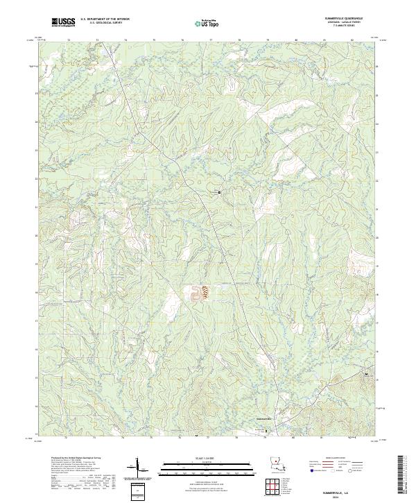 Summerville, LA — USGS 7.5-minute topo (2024)