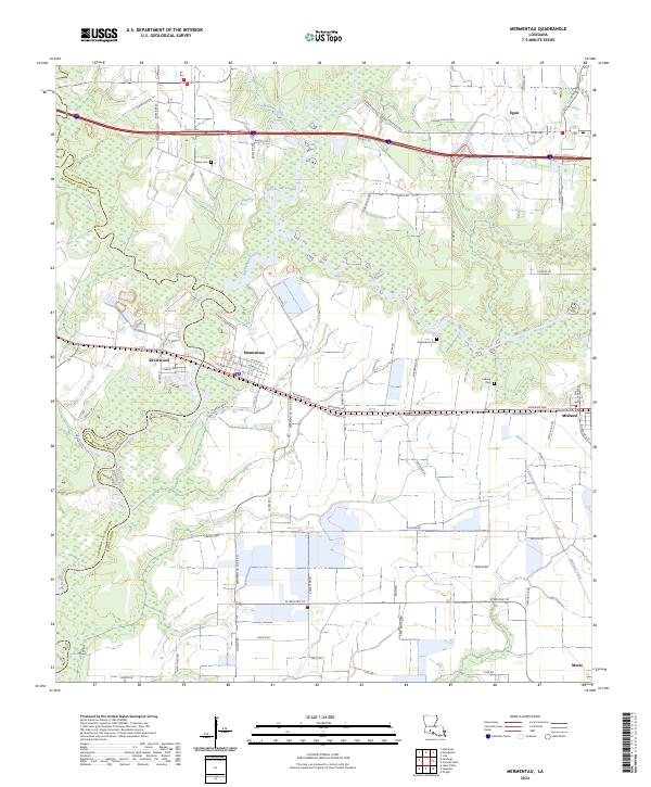 Mermentau, LA — USGS 7.5-minute topo (2024)