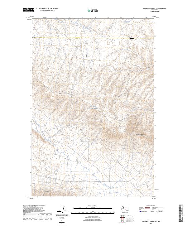 Black Rock Spring NW, WA — USGS 7.5-minute topo (2023)