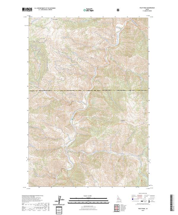 Pilot Peak, ID — USGS 7.5-minute topo (2024)