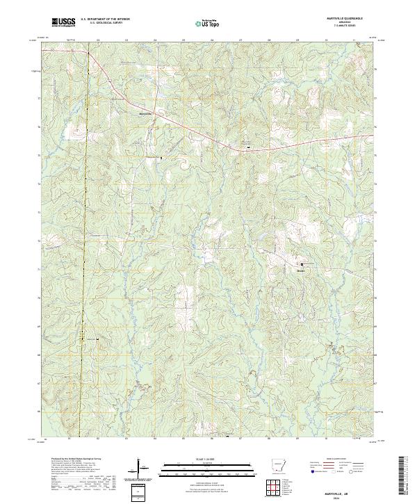 Marysville, AR — USGS 7.5-minute topo (2024)