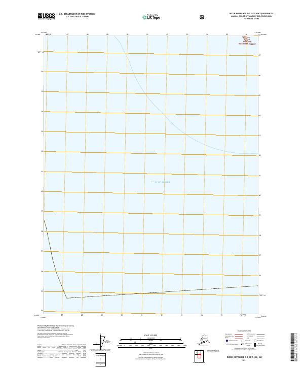 Dixon Entrance D-5 OE S NW, AK — USGS 7.5-minute topo (2021)