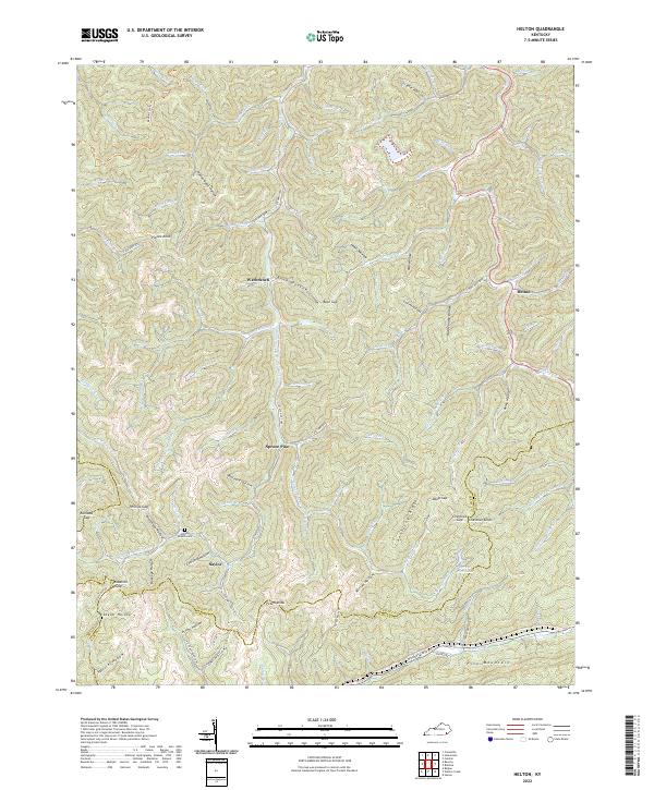 Helton, KY — USGS 7.5-minute topo (2022)