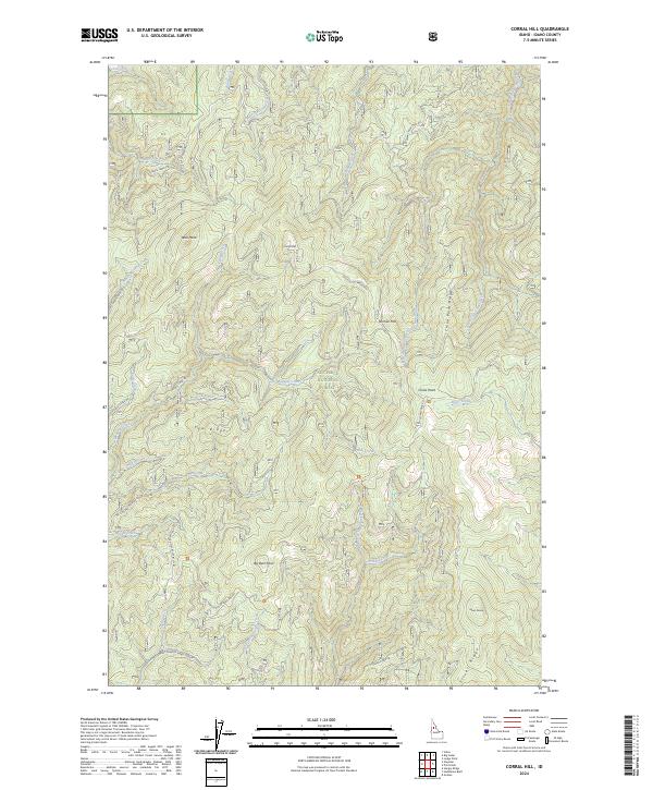 Corral Hill, ID — USGS 7.5-minute topo (2024)