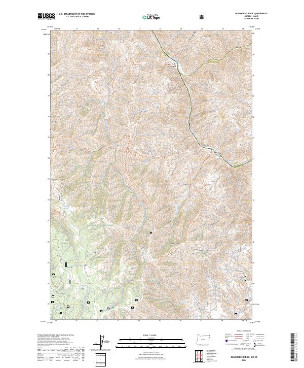 Deadhorse Ridge, OR-ID — USGS 7.5-minute topo (2024)