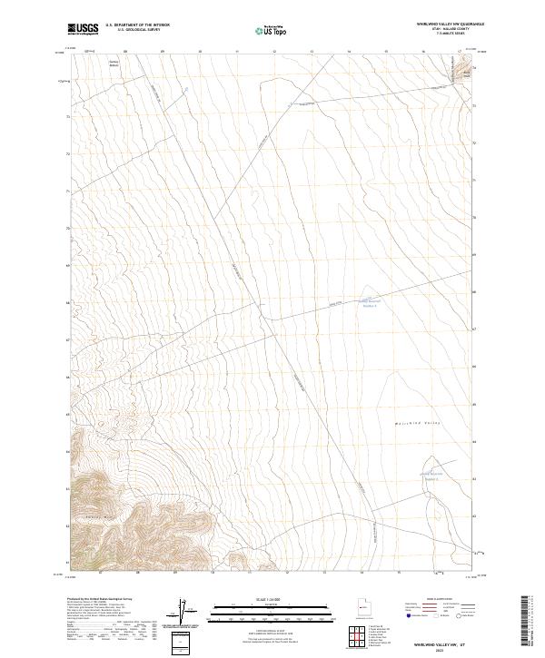 Whirlwind Valley NW, UT — USGS 7.5-minute topo (2023)
