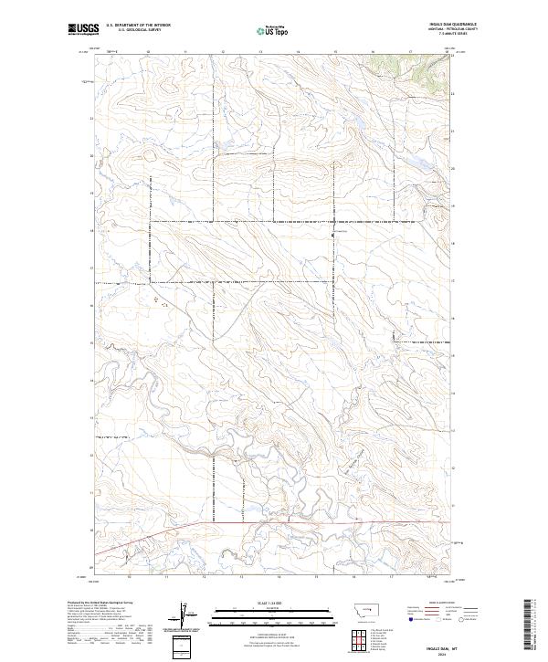 Ingals Dam, MT — USGS 7.5-minute topo (2024)