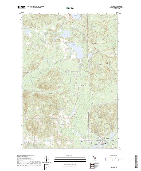 Atlanta, MI — USGS 7.5-minute topo (2023)