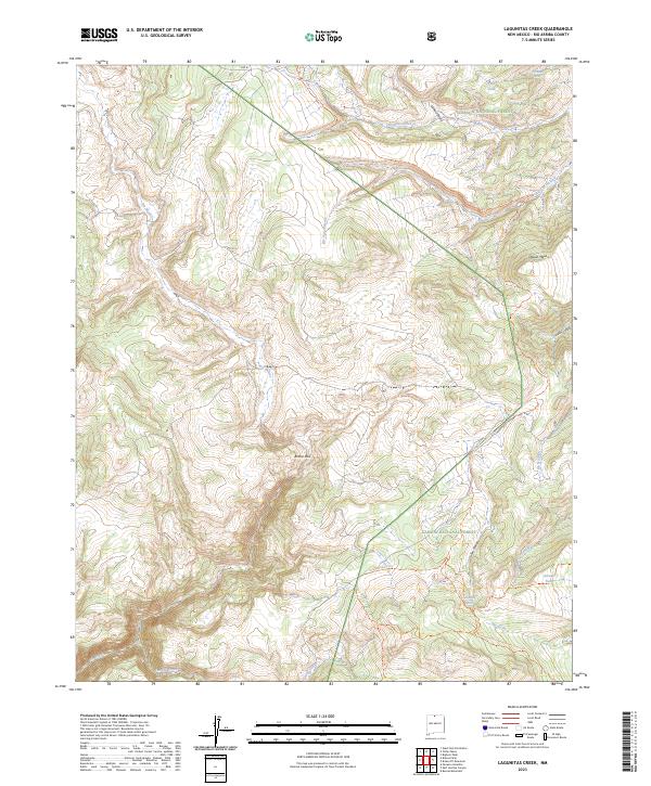 Lagunitas Creek, NM — USGS 7.5-minute topo (2023)