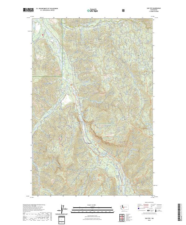 Sun Top, WA — USGS 7.5-minute topo (2023)