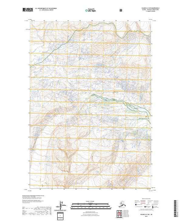 Valdez A-4 SW, AK — USGS 7.5-minute topo (2023)