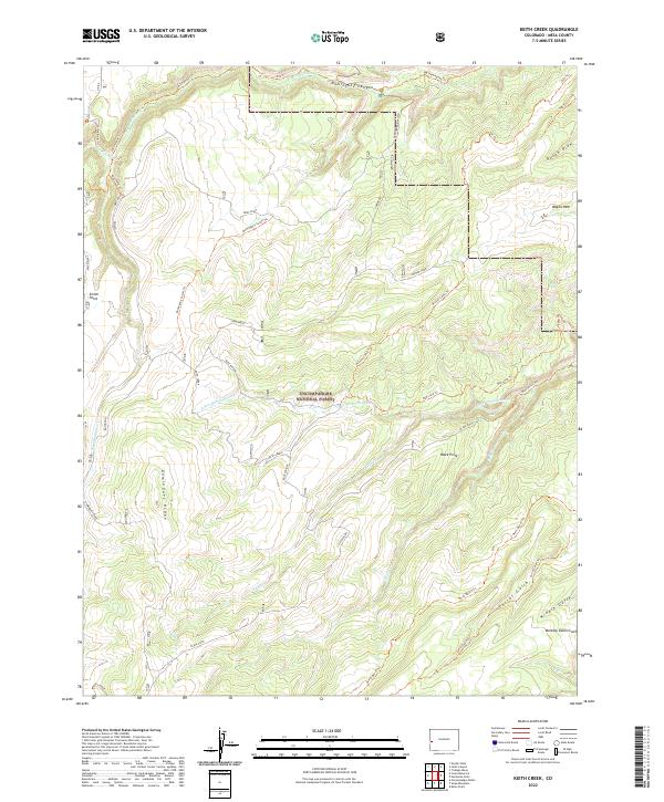 Keith Creek, CO — USGS 7.5-minute topo (2022)