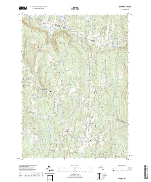 Westerlo, NY — USGS 7.5-minute topo (2023)