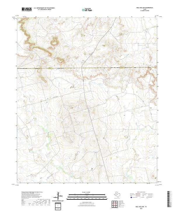 Beal Hollow, TX — USGS 7.5-minute topo (2022)