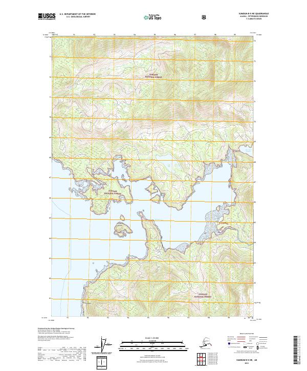 Sumdum B-5 NE, AK — USGS 7.5-minute topo (2021)