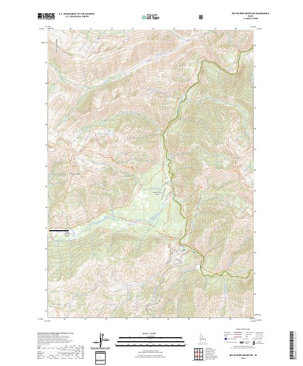 Big Soldier Mountain, ID — USGS 7.5-minute topo (2024)