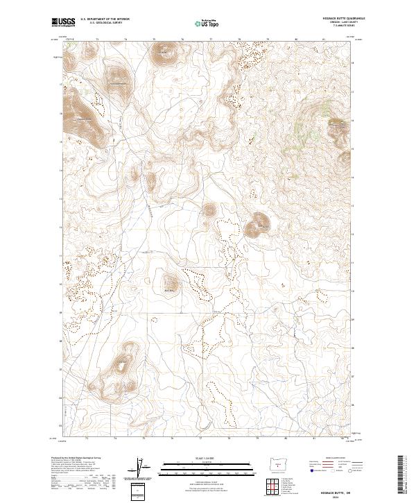 Hogback Butte, OR — USGS 7.5-minute topo (2024)