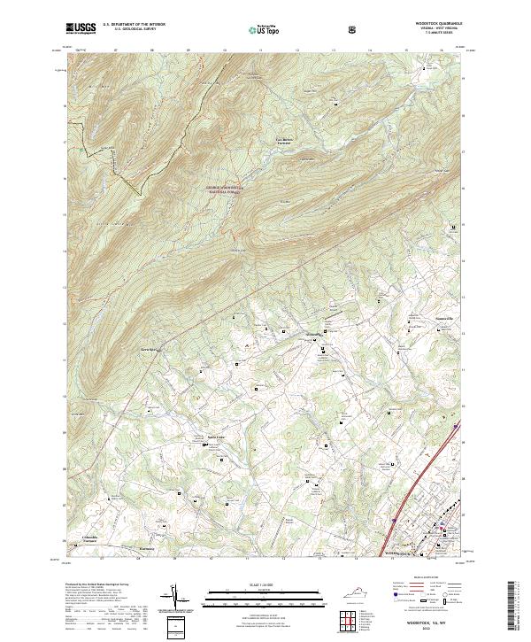 Woodstock, VA-WV — USGS 7.5-minute topo (2022)