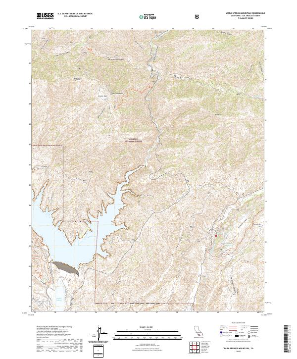 Warm Springs Mountain, CA — USGS 7.5-minute topo (2022)