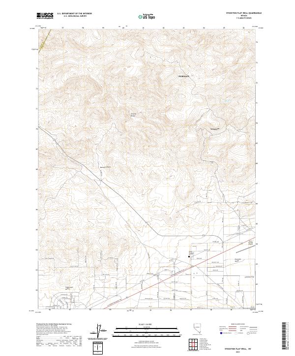 Stockton Flat Well, NV — USGS 7.5-minute topo (2021)