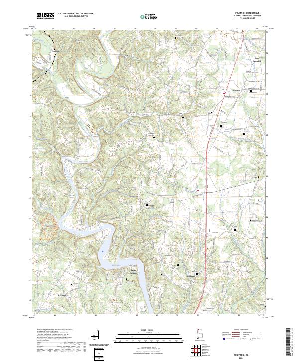 Pruitton, AL — USGS 7.5-minute topo (2024)