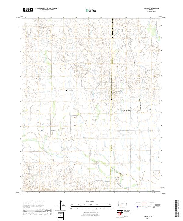 Lexington, KS — USGS 7.5-minute topo (2022)