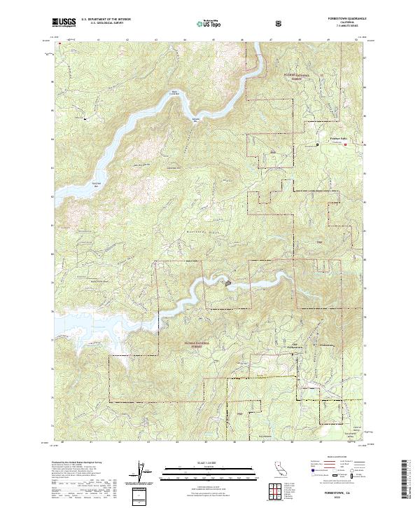 Forbestown, CA — USGS 7.5-minute topo (2022)