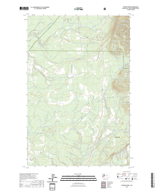 Stevens Creek, WA — USGS 7.5-minute topo (2023)