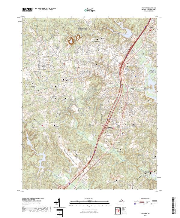Stafford, VA — USGS 7.5-minute topo (2022)