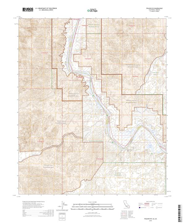 Picacho SW, CA-AZ — USGS 7.5-minute topo (2026)
